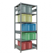 SCHULTE Schwerlastregal MULTIplus 250 12981 silber 100,0 x 80,0 x 250,0 cm