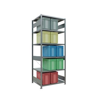 SCHULTE Schwerlastregal MULTIplus 250 12981 silber 100,0 x 80,0 x 250,0 cm