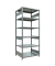 SCHULTE Schwerlastregal MULTIplus 250 12981 silber 100,0 x 80,0 x 250,0 cm