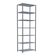 SCHULTE Schwerlastregal MULTIplus 250 12962 silber 100,0 x 60,0 x 300,0 cm