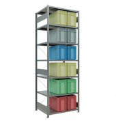 SCHULTE Schwerlastregal MULTIplus 250 12982 silber 100,0 x 80,0 x 300,0 cm