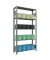 SCHULTE Schwerlastregal MULTIplus 150 12730-LR silber 100,0 x 30,0 x 200,0 cm
