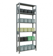 SCHULTE Schwerlastregal MULTIplus 150 12731-LR silber 100,0 x 30,0 x 250,0 cm