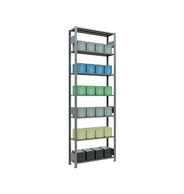 SCHULTE Schwerlastregal MULTIplus 150 12732-LR silber 100,0 x 30,0 x 300,0 cm