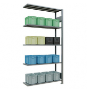 SCHULTE Anbau-Schwerlastregal MULTIplus 150 12735-LR silber 100,0 x 30,0 x 200,0 cm