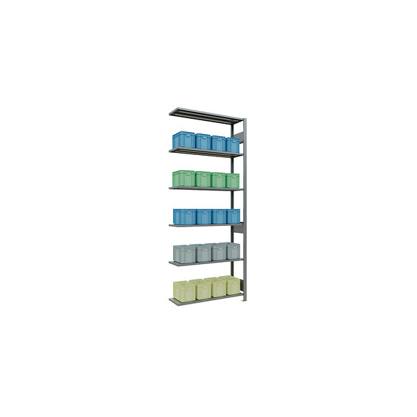 4004514279804 - Schulte Lagertechnik Fachbodenregal-Stecksystem MULTIplus 150 Anbauregal Längenriegel 2500x1000x300 mm 6 Böden verzinkt 4004514279804 - Schulte Lagertechnik Fachbodenregal-Stecksystem MULTIplus 150 Anbauregal Längenriegel 2500x1000x300 mm 6 Böden verzinkt