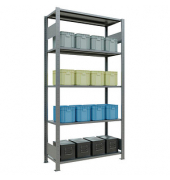 SCHULTE Schwerlastregal MULTIplus 150 12740-LR silber 100,0 x 40,0 x 200,0 cm