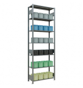 SCHULTE Schwerlastregal MULTIplus 150 12742-LR silber 100,0 x 40,0 x 300,0 cm