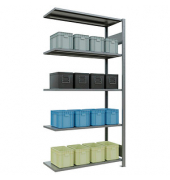 SCHULTE Anbau-Schwerlastregal MULTIplus 150 12745-LR silber 100,0 x 40,0 x 200,0 cm