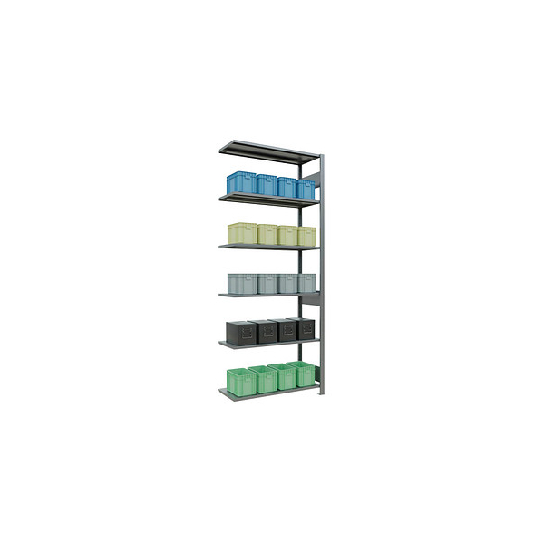 4004514280206 - Schulte Lagertechnik Fachbodenregal-Stecksystem MULTIplus 150 Anbauregal Längenriegel 2500x1000x400 mm 6 Böden verzinkt 4004514280206 - Schulte Lagertechnik Fachbodenregal-Stecksystem MULTIplus 150 Anbauregal Längenriegel 2500x1000x400 mm 6 Böden verzinkt