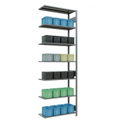SCHULTE Anbau-Schwerlastregal MULTIplus 150 12747-LR silber 100,0 x 40,0 x 300,0 cm