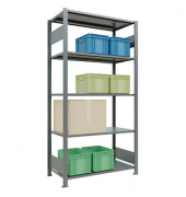 SCHULTE Schwerlastregal MULTIplus 150 12750-LR silber 100,0 x 50,0 x 200,0 cm