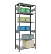 SCHULTE Schwerlastregal MULTIplus 150 12751-LR silber 100,0 x 50,0 x 250,0 cm