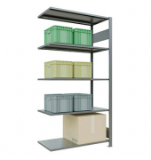 SCHULTE Anbau-Schwerlastregal MULTIplus 150 12755-LR silber 100,0 x 50,0 x 200,0 cm