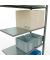 SCHULTE Anbau-Schwerlastregal MULTIplus 150 12757-LR silber 100,0 x 50,0 x 300,0 cm