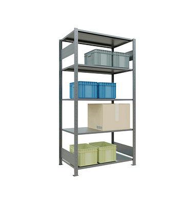 SCHULTE Schwerlastregal MULTIplus 150 12760-LR silber 100,0 x 60,0 x 200,0 cm
