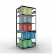 SCHULTE Schwerlastregal MULTIplus 150 12781-LR silber 100,0 x 80,0 x 250,0 cm