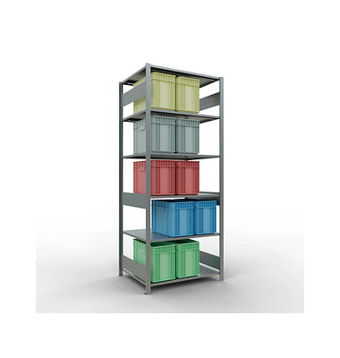 SCHULTE Schwerlastregal MULTIplus 150 12781-LR silber 100,0 x 80,0 x 250,0 cm