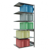 SCHULTE Anbau-Schwerlastregal MULTIplus 150 12786-LR silber 100,0 x 80,0 x 250,0 cm