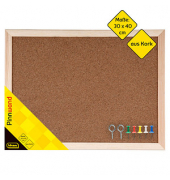 Idena Pinnwand 40,0 x 30,0 cm Kork braun
