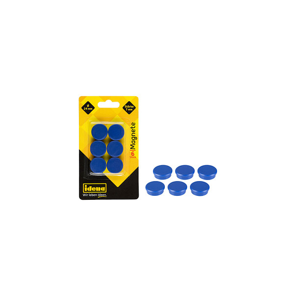 4002372770266 - 6 Magnete blau Ø 24 x 07 cm 4002372770266 6 Stück 4002372770266 - 6 Magnete blau Ø 24 x 07 cm 4002372770266 6 Stück