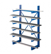 SCHULTE Schwerlastregal K1000 14480 enzianblau 125,0 x 50,0 x 200,0 cm