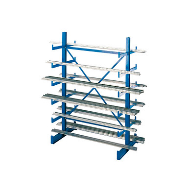 SCHULTE Schwerlastregal K1000 14490 enzianblau 125,0 x 100,0 x 200,0 cm
