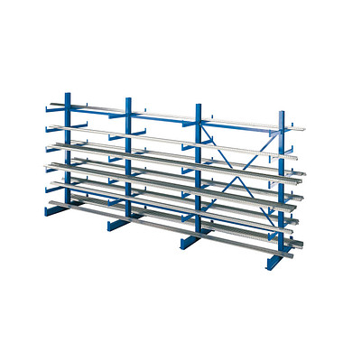 SCHULTE Anbau-Schwerlastregal K1000 14491 enzianblau 125,0 x 100,0 x 200,0 cm