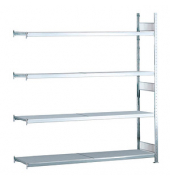SCHULTE Anbau-Weitspannregal WS 2000 15587 silber 150,0 x 80,0 x 250,0 cm
