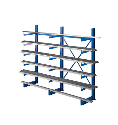 SCHULTE Schwerlastregal K1000 14485 enzianblau 250,0 x 50,0 x 200,0 cm