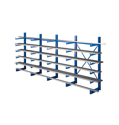 SCHULTE Schwerlastregal K1000 14487 enzianblau 500,0 x 50,0 x 200,0 cm