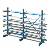 SCHULTE Schwerlastregal K1000 14495 enzianblau 250,0 x 100,0 x 200,0 cm