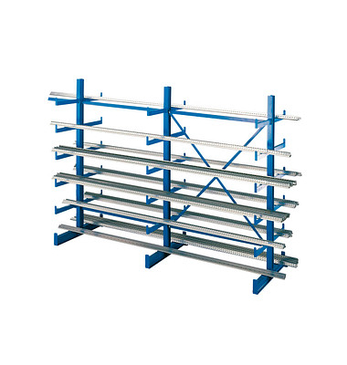 SCHULTE Schwerlastregal K1000 14495 enzianblau 250,0 x 100,0 x 200,0 cm