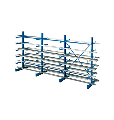 SCHULTE Schwerlastregal K1000 14496 enzianblau 375,0 x 100,0 x 200,0 cm