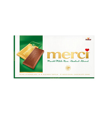 merci Mandel-Milch-Nuss Schokolade 100 g merci Mandel-Milch-Nuss Schokolade 100 g