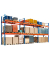 SCHULTE Schwerlastregal 46824-N orange, blau, silber 844,4 x 110,0 x 300,0 cm