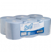 MAX Rollenhandtücher 1-lagig blau 19,8 cm x 350 m -- 6x350m