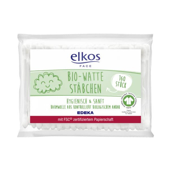 4311501001226 - Bio-Wattestäbchen Nachfüller 160 ST 4311501001226 ELKOS 160 Stück