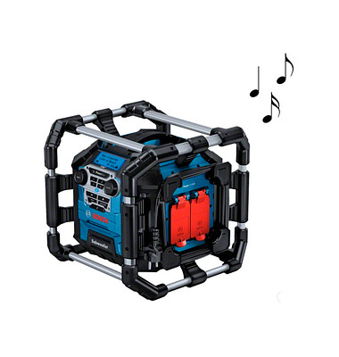 BOSCH Professional GPB 18V-5 SC Baustellenradio blau, schwarz