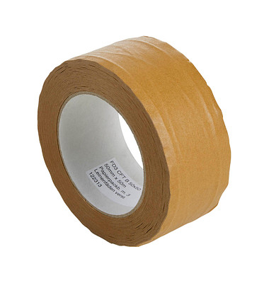 Papier Packband SupraCraft Plus fadenverstärkt mit Naturfäden braun 50,0 mm x 50,0 m 1 Rolle