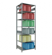 SCHULTE Schwerlastregal MULTIplus 150 12782-LR silber 100,0 x 80,0 x 300,0 cm