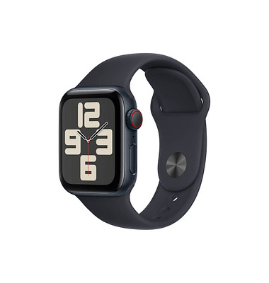 Apple Watch SE 40 mm (GPS+Cellular) Sportarmband ML  mitternacht