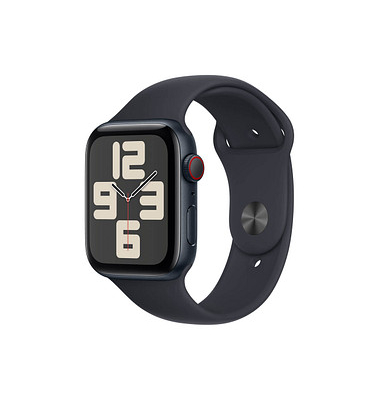 Apple Watch SE 44 mm (GPS+Cellular) Sportarmband ML  mitternacht