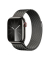 Apple Watch Series 9 45 mm Edelstahl (GPS+Cellular) Milanaise Loop  schwarz, graphit