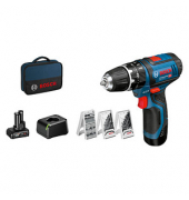 BOSCH Professional GSB 12V-15 Akku-Schlagbohrschrauber-Set 12,0 V, mit 2 Akkus