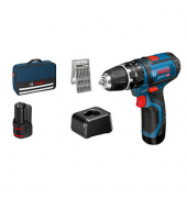 BOSCH Professional GSB 12V-15 Akku-Schlagbohrschrauber-Set 12,0 V, mit 2 Akkus