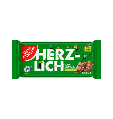 GUT&GÜNSTIG HERZLICH Schokolade 100,0 g