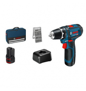 BOSCH Professional GSR 12V-15 Akku-Bohrschrauber 12,0 V, mit 2 Akkus