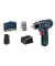 BOSCH Professional GSR 12V-15 Akku-Bohrschrauber 12,0 V, mit 2 Akkus