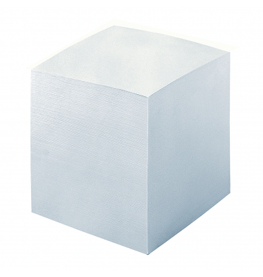 Zettelklotz E-733182 00, 90x90mm, geleimt, weiß, Papier, 700 Blatt